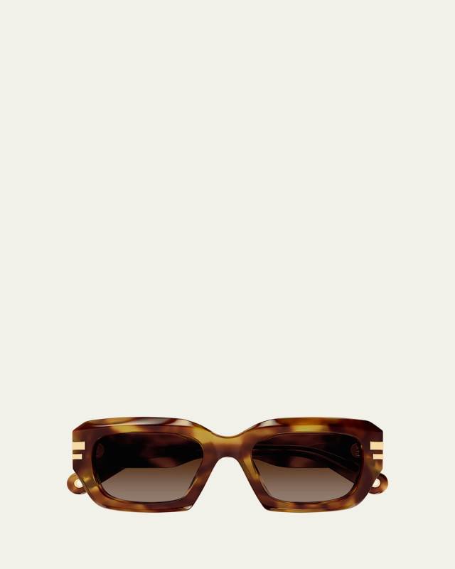Rectangle Acetate Sunglasses